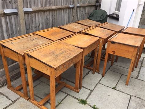 Large Vintage Retro Antique Flip Top Wooden School Desk | in East ... | Used stuff for sale ...