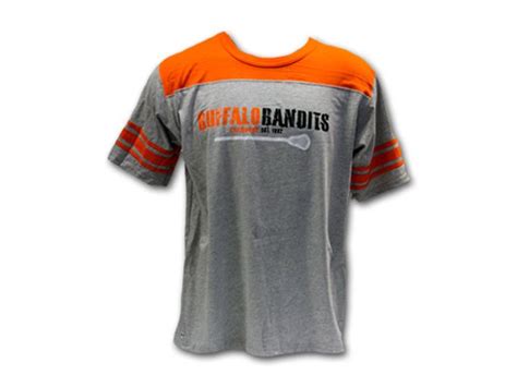 AdPro Buffalo Bandits Gray Jersey T-Shirt. Available in S, M, L, XL, XXL. Purchase here: http ...