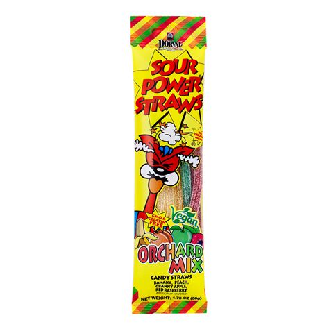 Sour Power Straws Orchard Mix | Candy Funhouse USA