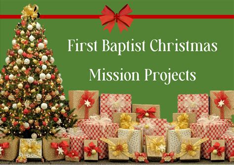 Christmas Mission Projects — First Baptist Burlington