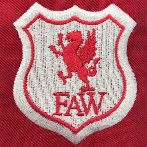 Wales Football Shirt Embroidered Long Sleeve 1926 | Wales football shirt, Embroidered badges ...