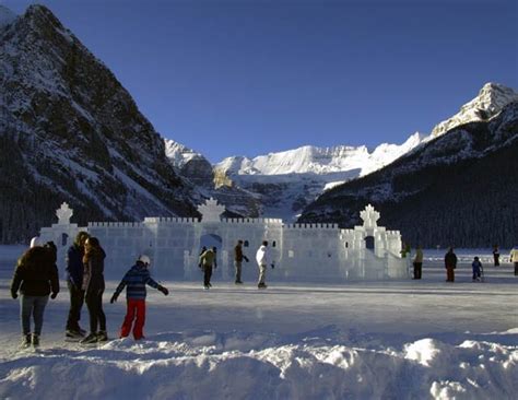 Ice Skating on Lake Louise