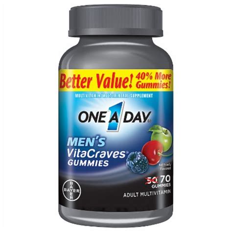 One A Day® Men's VitaCraves® Adult Multivitamin Gummies, 70 ct - Pick ...