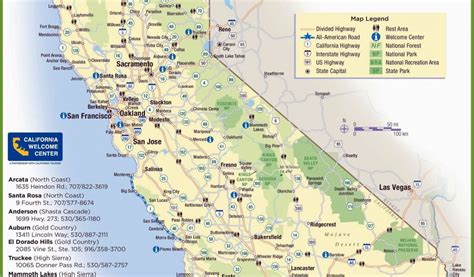 Map Of California And Nevada - Maping Resources