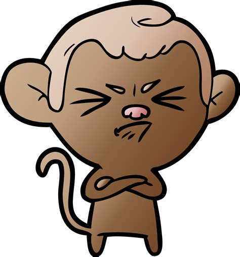 cartoon angry monkey 12048283 Vector Art at Vecteezy