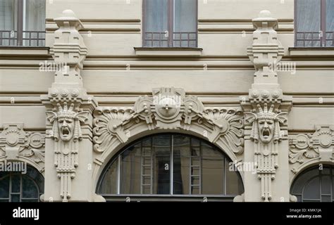 Art Nouveau architecture in Riga Stock Photo - Alamy