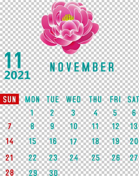 November 2021 Calendar November 2021 Printable Calendar PNG, Clipart ...