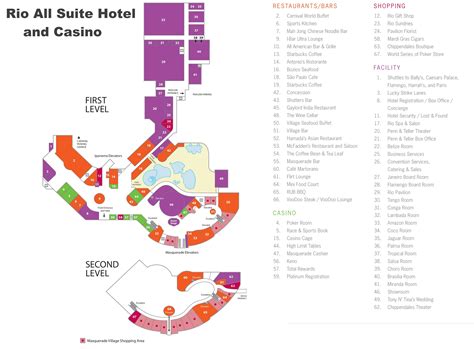 Las Vegas Rio hotel map - Ontheworldmap.com