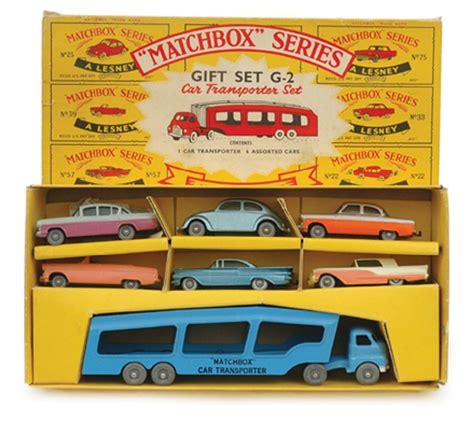 Matchbox 1-75 series G-2 car transporter gift set Ist issue ...