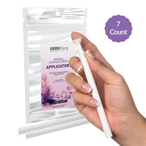 SeroFlora Vaginal Suppositories Applicators - Fits Most Pills, Tablets and Suppository Brands ...