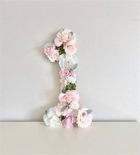 2nd Birthday Decoration Large Floral Number Photo Prop | Etsy