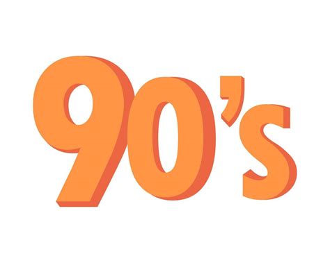 90s number font icon 10967520 Vector Art at Vecteezy