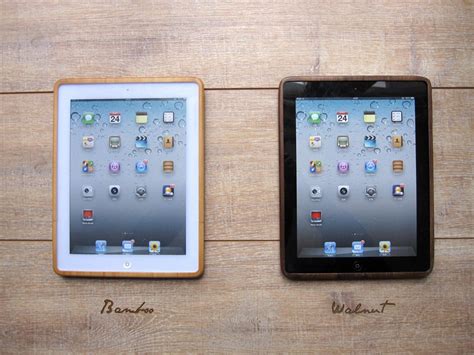 Ipad 3 case wooden cases walnut or bamboo by CreativeUseofTech