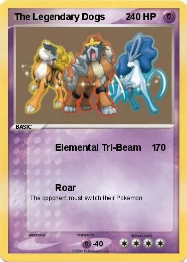 Pokémon The Legendary Dogs 2 1 1 - Elemental Tri-Beam 1 - My Pokemon Card