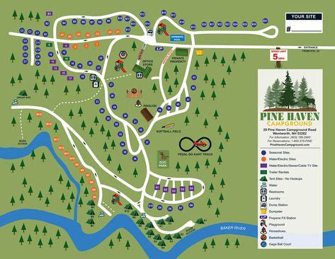 Pine Haven Campground | Site Map & Policies (2020) | Maps for kids, Camping experience, Campground