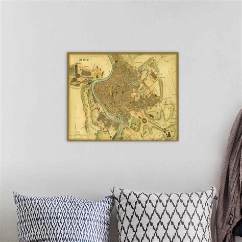 Map of Rome Wall Art, Canvas Prints, Framed Prints, Wall Peels | Great ...