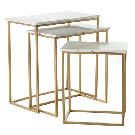 Hemingway Marble Nesting Tables - Discontinued - Moss Manor