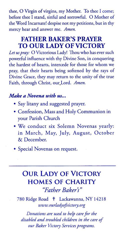 Litany of Our Lady of Victories | Personal prayer, Catholic prayers, Faith