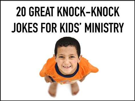 20 Great Knock Knock Jokes for Kids' Ministry ~ RELEVANT CHILDREN'S ...