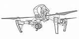 Drone Flying Sketches Sketch Coloring Page sketch template