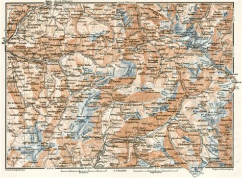 Tarentaise and Maurienne map, 1902 by Waldin | Avenza Maps