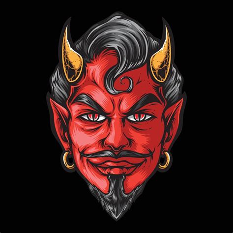 devil head vector logo illustration 5131282 Vector Art at Vecteezy