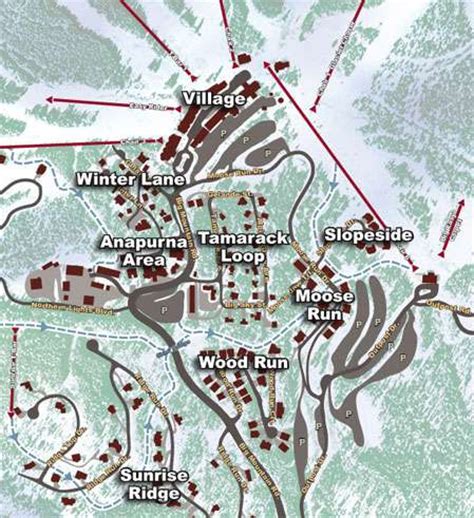 Maps of Whitefish Mountain ski resort in USA | SNO