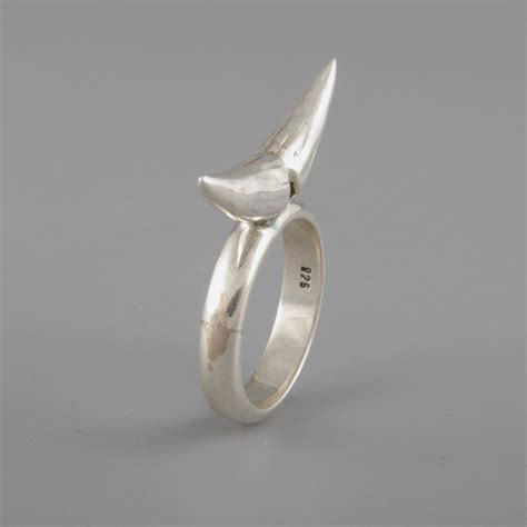 Sterling Silver Rhino Horn Ring - Ndau Collection Store