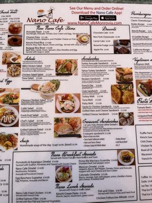 NANO CAFE - 1427 Photos & 986 Reviews - 441 W Duarte Rd, Monrovia, CA - Menu - Yelp