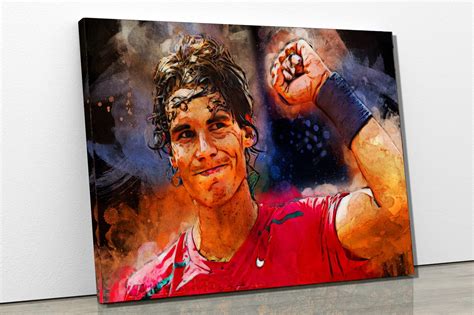 Rafael Nadal Canvas Painting Poster Wall Art Gift for Fans - Etsy