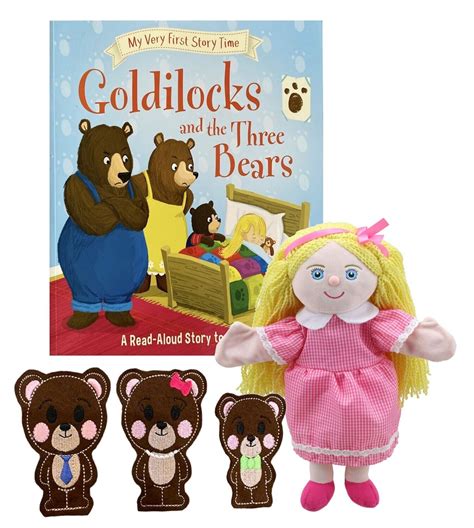 Goldilocks and the Three Bears Puppet Story Sack Book Bag Set