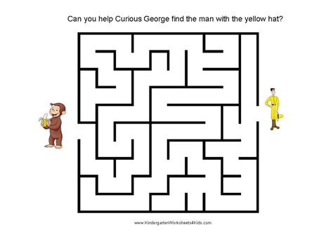 Curious George Mazes for Kids