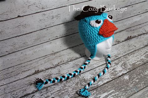 Crochet Perry the Platypus Inspired Hat Phineas and Ferb - Etsy