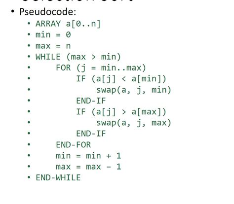 Pseudocode Examples