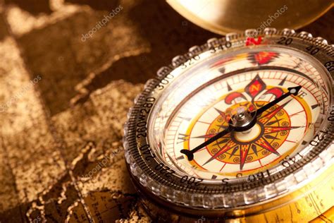 Treasure Map and compass — Stock Photo © fikmik #3135917