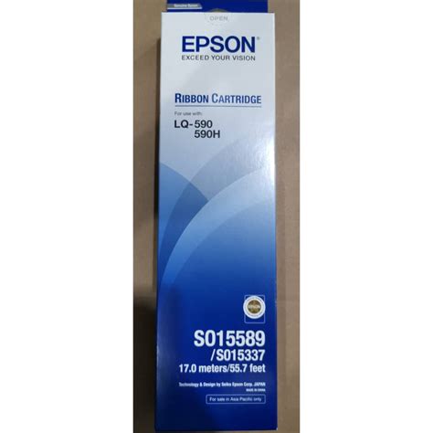 Original Epson LQ-590 LQ590H Ribbon Cartridge ( S015589/S015337 ) | Shopee Malaysia