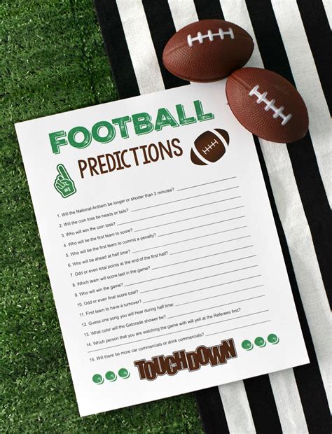 Super Bowl Party Games: Football Predictions – Fun-Squared