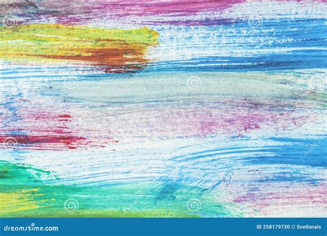 Colorful Brush Strokes, Stains, Blobs of Colored Acrylic Paint. Abstract Modern Background Stock ...