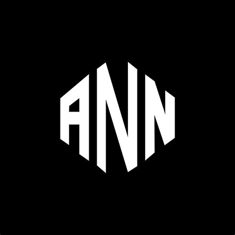 ANN letter logo design with polygon shape. ANN polygon and cube shape logo design. ANN hexagon ...