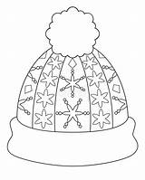 Winter Hat Coloring Pages For Preschoolers & Book Kids sketch template