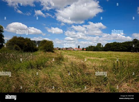 Cawood Castle Garth, Cawood, North Yorkshire UK. A preserved green ...