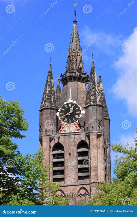 Old Church In Delft Stock Photo - Image: 23134150