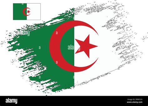 Brush Design Algeria Flag Vector Stock Vector Image & Art - Alamy