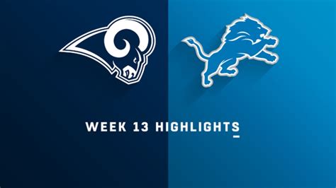 Rams vs. Lions highlights | Week 13