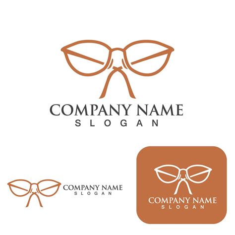 GLASSES logo and symbol template design element 7822885 Vector Art at ...