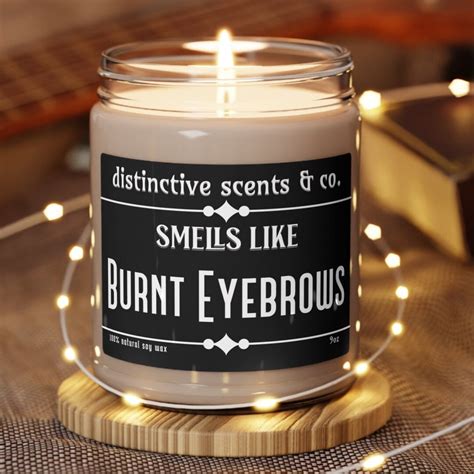 Burnt Eyebrows Joke Candle,, Adult Humor, Funny Candle, Unique Candles, Sarcastic, Singed Hair ...