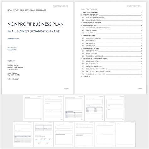 Printable Nonprofit Business Plan Template - Printable Templates