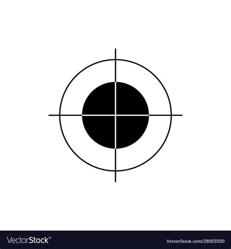 Print marker or crosshair sign icon target aim Vector Image