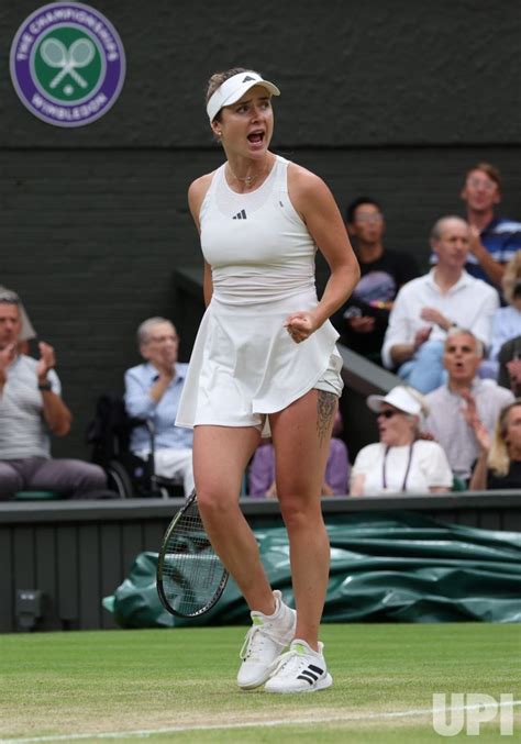 Photo: Iga Swiatek Vs Elina Svitolina at Wimbledon 2023 - LON2023071147 ...