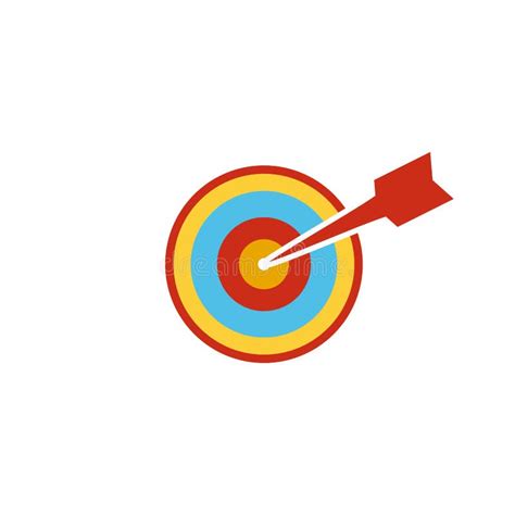 Shooting Target Logo Design Template Stock Vector - Illustration of ...